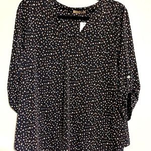 Beacon, dark navy house with gold and silver flecks. Small. NWT